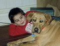 MY NEPHEW JOE AND SHELBY (an animal lover in training)